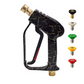 Pressure Washer Shortie Gun With 5 Spray tips