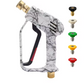 Pressure Washer Shortie Gun With 5 Spray tips