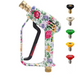 Pressure Washer Shortie Gun With 5 Spray tips