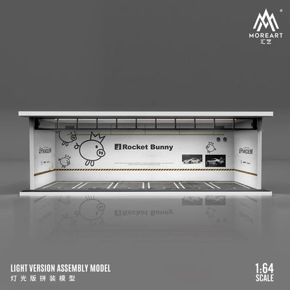 JDM 1:64 DISPLAY GARAGE CASE FOR CAR MODELS WITH LED LIGHT