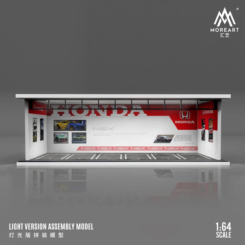 JDM 1:64 DISPLAY GARAGE CASE FOR CAR MODELS WITH LED LIGHT