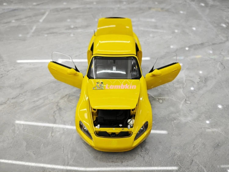 MotorHelix 1:18 For Honda S2000 AP2 Limited Edition Simulation Alloy Car Model  With Engine