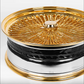 Gold Polished Wire Spoke Wheel Classic Old School Highest Quality FROM USA