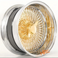 Gold/Chrome Wire Spoke Classic Wheels Custom Made