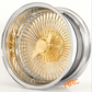 Gold/Chrome Wire Spoke Classic Wheels Custom Made