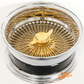 Gold/Chrome Wire Spoke Classic Wheels Custom Made