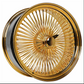 Gold Polished Wire Spoke Wheel Classic Old School Highest Quality FROM USA
